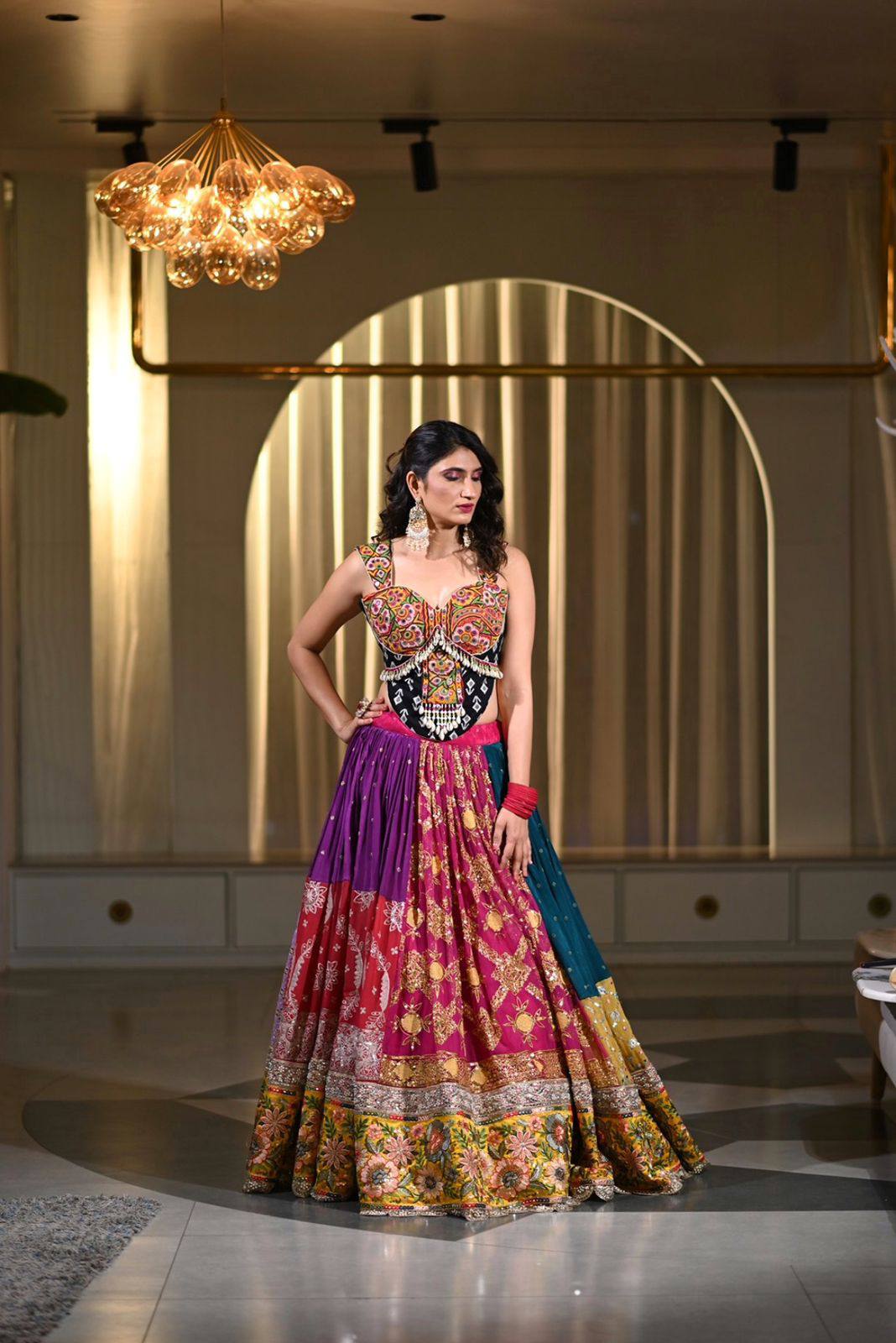 Heavy Muslin Cotton Lehenga Choli